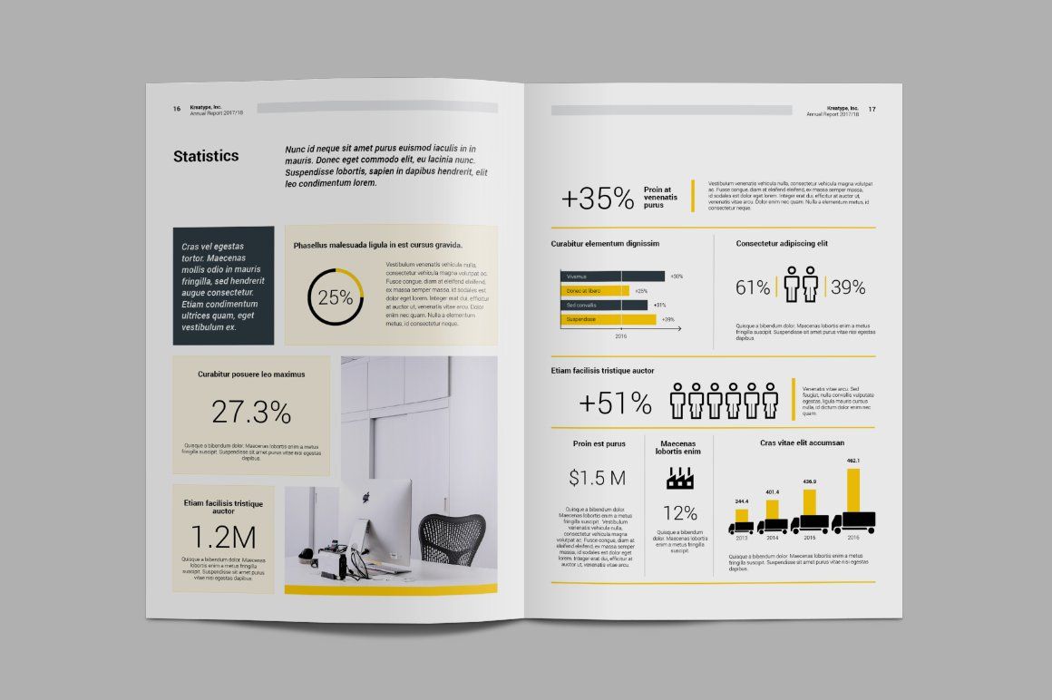 FinancePro — Annual Report Infographic
