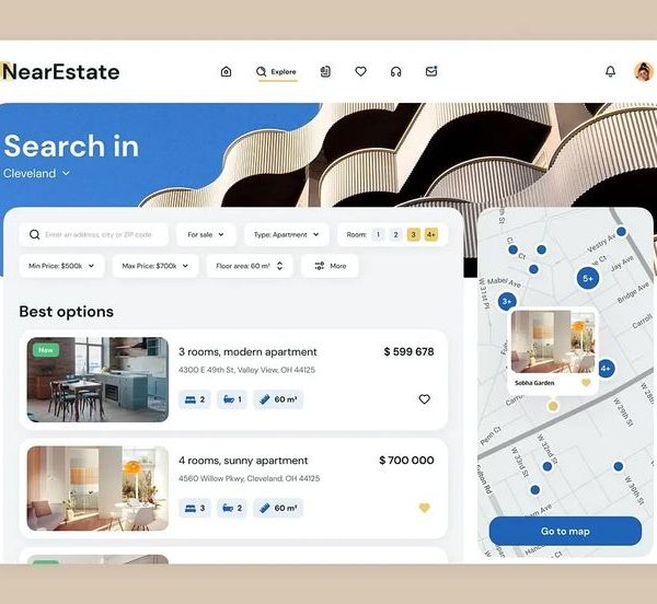 RealEstatePro — Property Listing Website